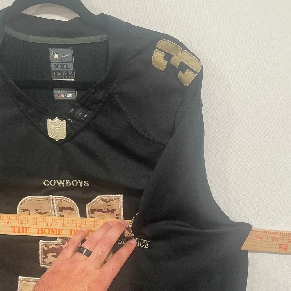 Nike Dallas Cowboys Byron Jones 31 Salute to Service Jersey Mens XXL Black Camo